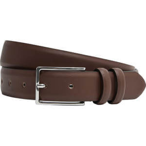 REISS DANTE Smooth Leather Belt